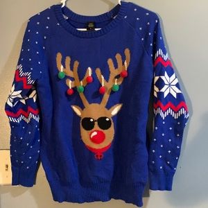 Holiday Ugly Sweater Cool Reindeer🦌